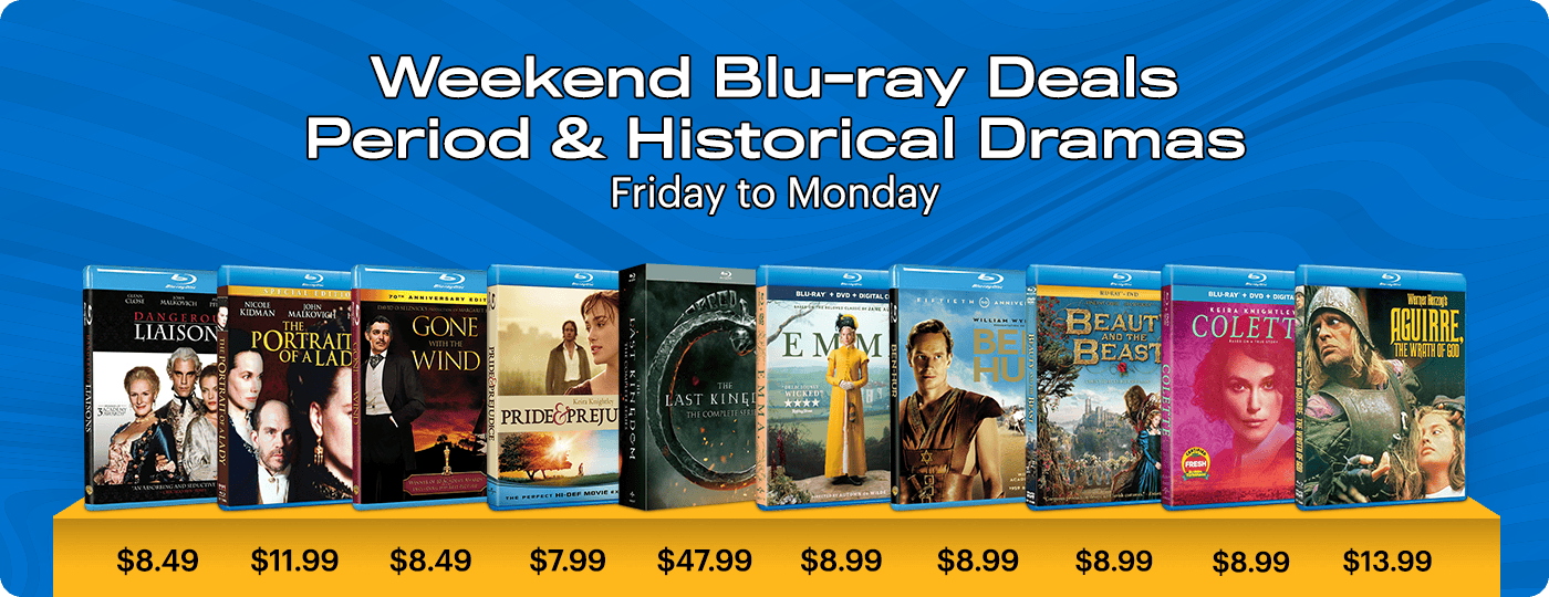Blu-ray Weekend Deals - Friday to Monday