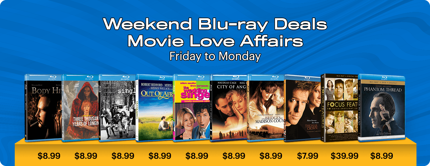Blu-ray Weekend Deals - Friday to Monday: Movie Love Affairs