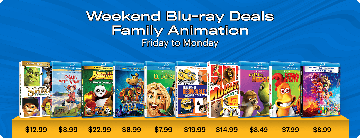 Blu-ray Weekend Deals - Friday to Monday: Family Animation