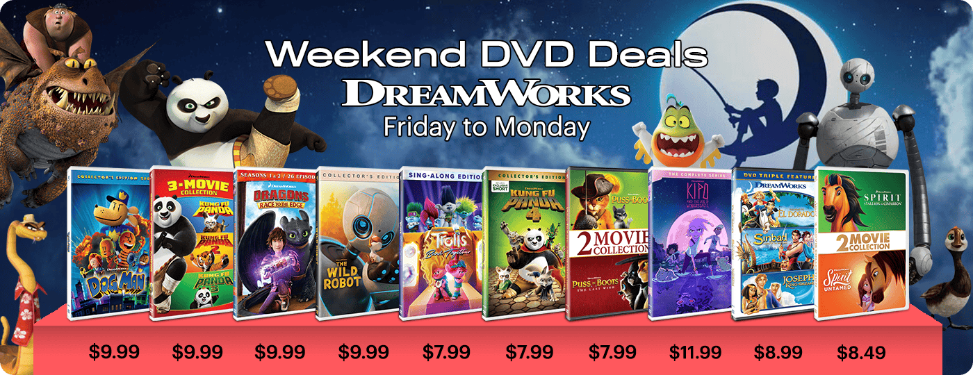 DVD Weekend Deals - Friday to Monday: Dreamworks