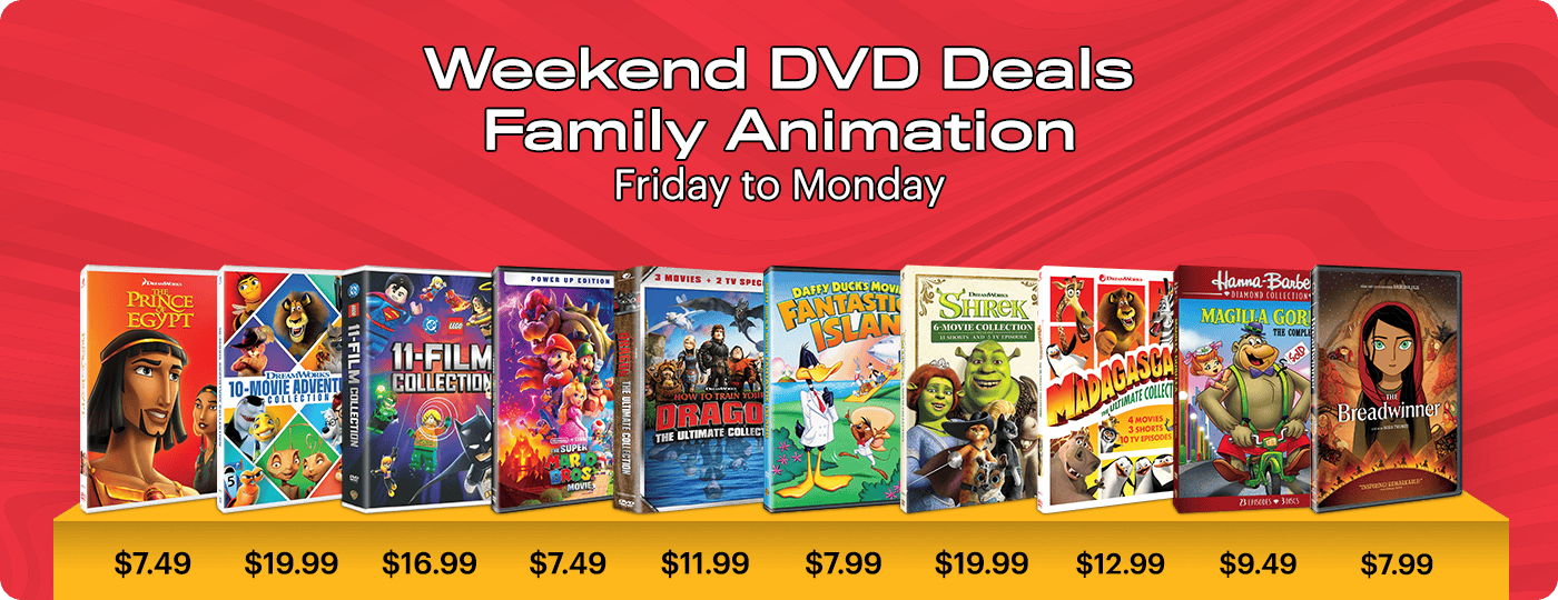 DVD Weekend Deals - Friday to Monday: Family Animation