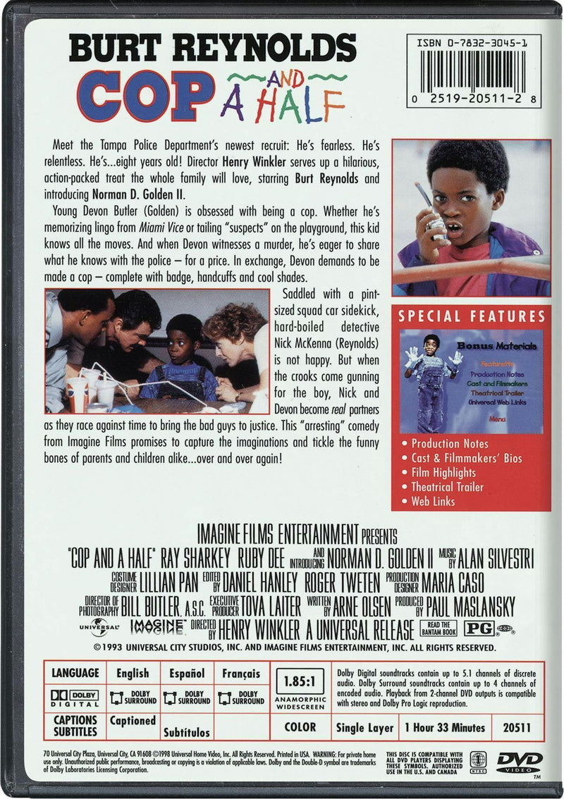 Cop and a Half (DVD Widescreen) [DVD]