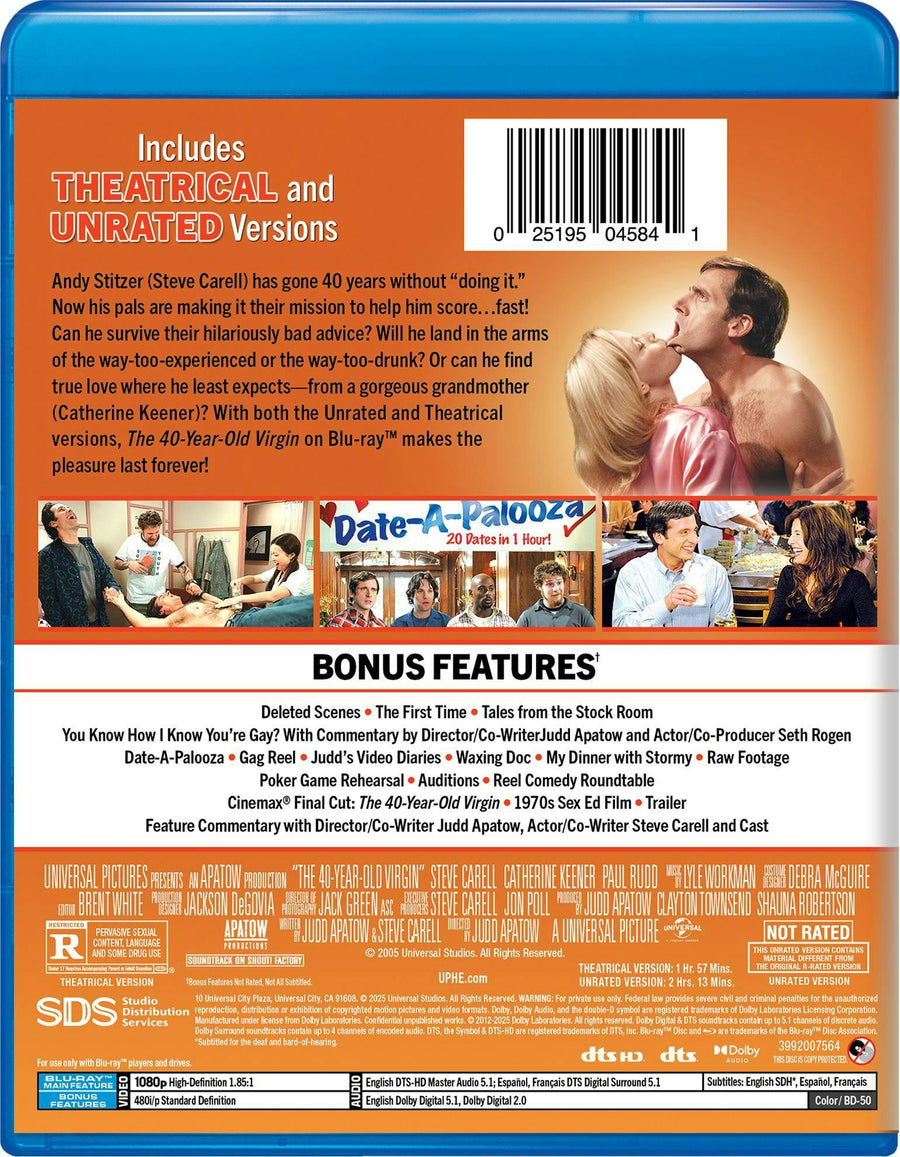 The 40 Year-old Virgin (Unrated) [Blu-ray]