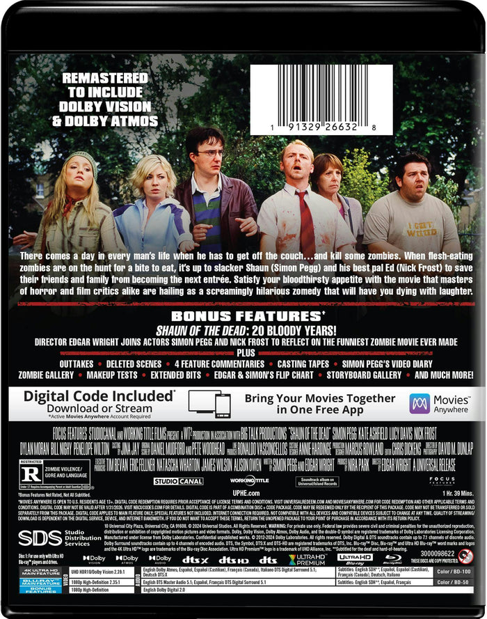 Shaun of the Dead - 4K Ultra HD + Blu-ray + Digital (4K Ultra HD + Blu-ray) [UHD]