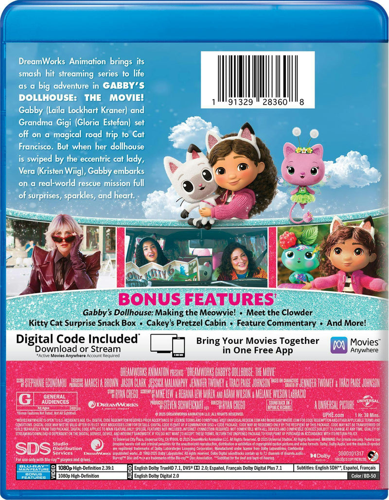 Gabby's Dollhouse: The Movie (Blu-ray + Digital) [Blu-ray]