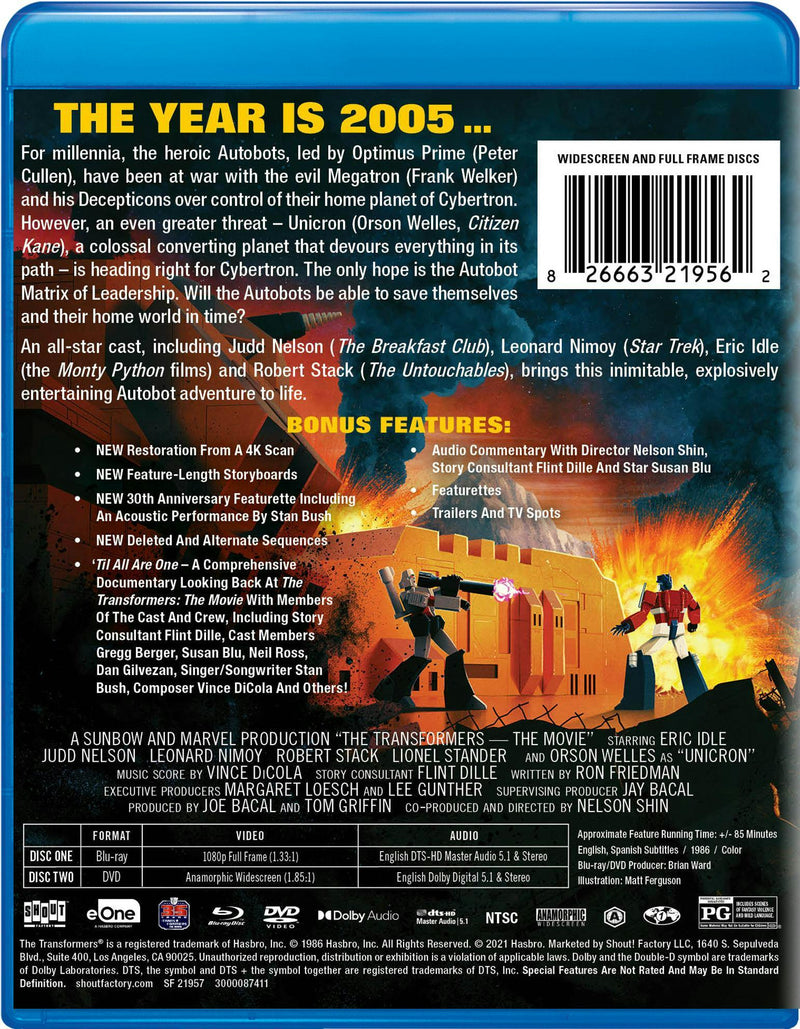The Transformers: The Movie - 35th Anniversary Edition [Blu-ray]