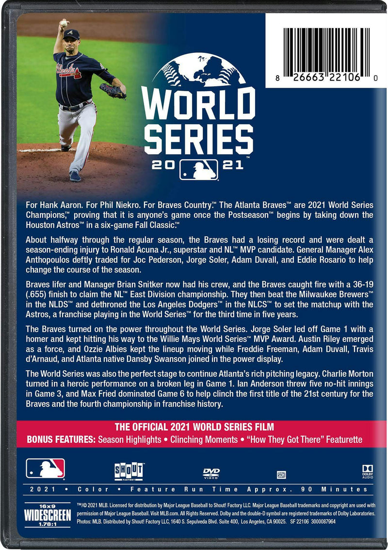 2021 World Series Champions: Atlanta Braves [DVD]