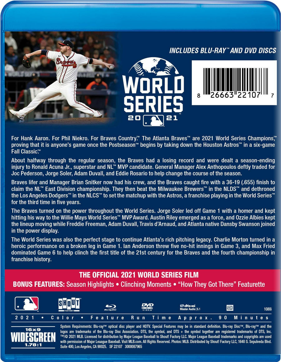 2021 World Series Champions: Atlanta Braves [Blu-ray]