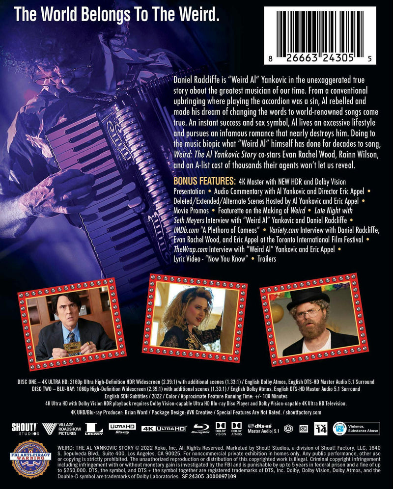 Weird: The Al Yankovic Story - Limited Edition Steelbook [UHD]