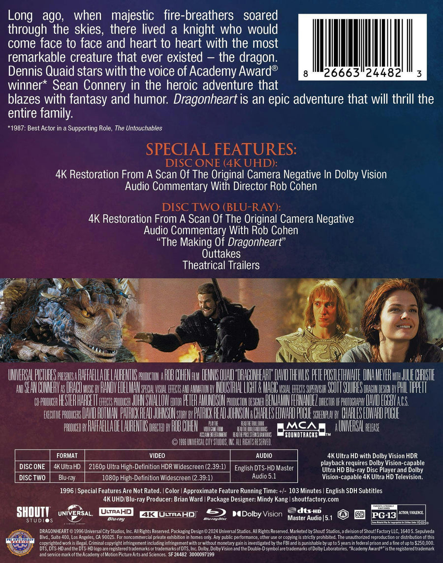 Dragonheart - Limited Edition Steelbook [UHD]