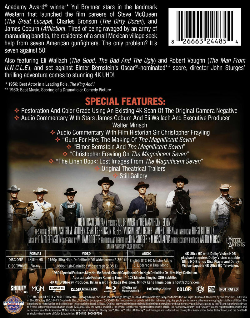 The Magnificent Seven (1960) - Limited Edition Steelbook [UHD]