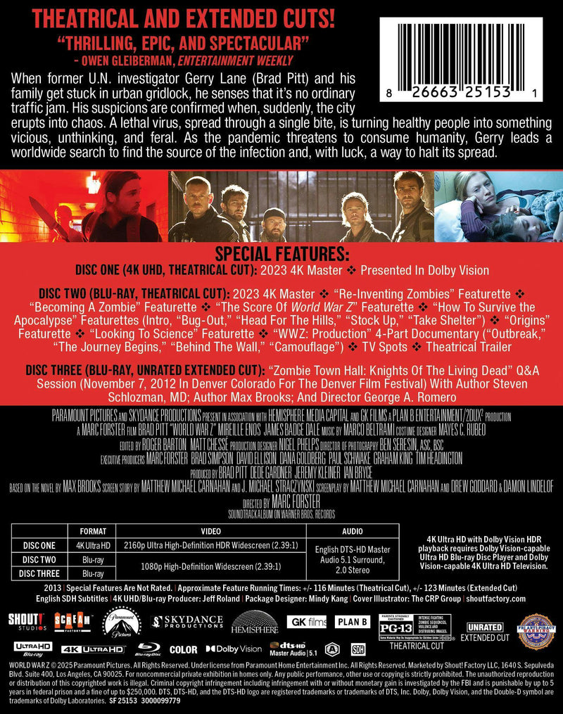 World War Z - Limited Edition Steelbook [UHD]