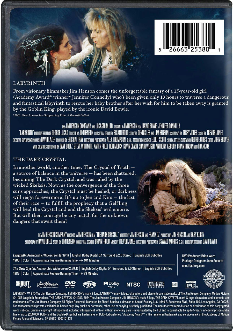 Labyrinth (1986) / The Dark Crystal Double Feature [DVD]