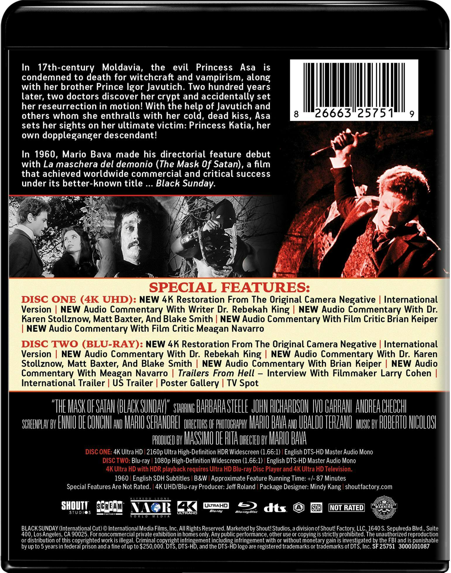Black Sunday - Collector's Edition [UHD] – GRUV Entertainment
