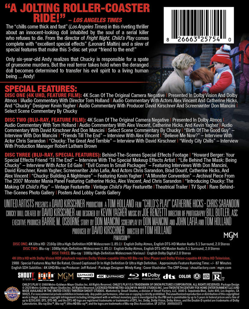 Child's Play (1988) - Limited Edition Steelbook [UHD]