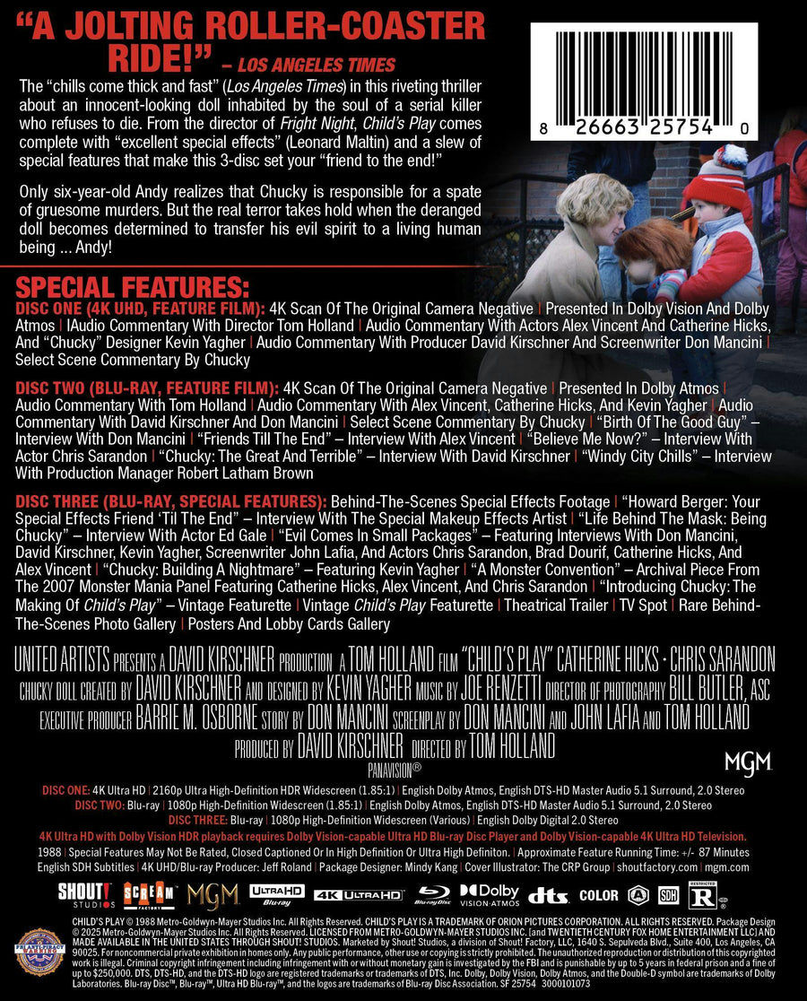 Child's Play (1988) - Limited Edition Steelbook [UHD]