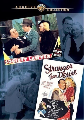 Walter Pidgeon Double Feature-Society Lawyer/Stronger Than Desire [DVD]
