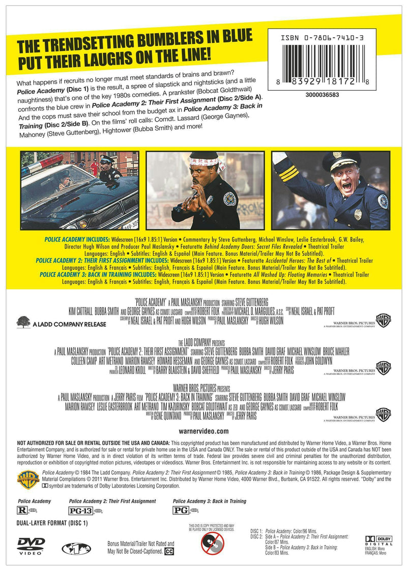 Police Academy 1-3 Collection [DVD]