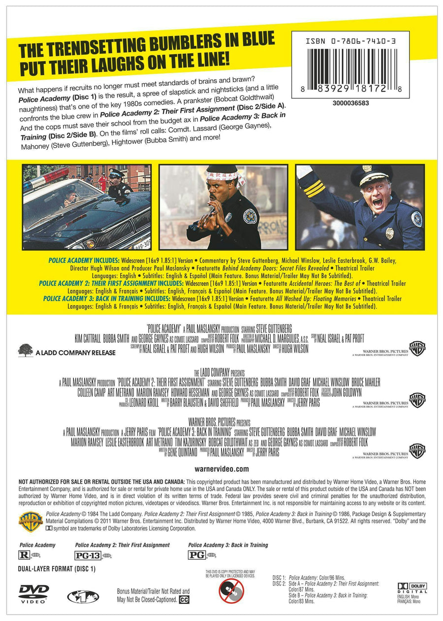 Police Academy 1-3 (DVD Set) [DVD]