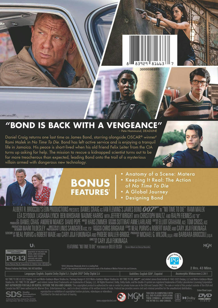 No Time To Die [DVD]