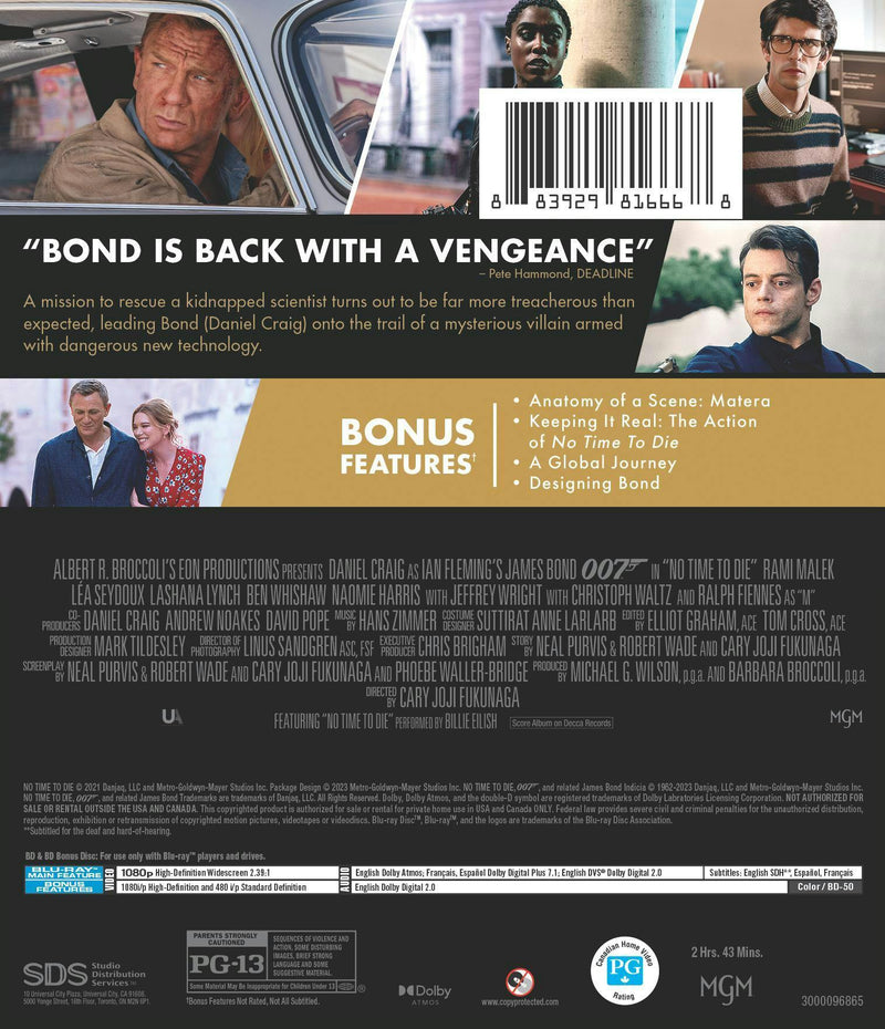No Time To Die [Blu-ray]