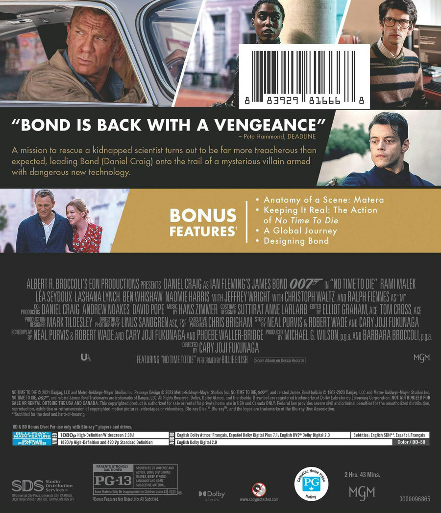 No Time To Die [Blu-ray]