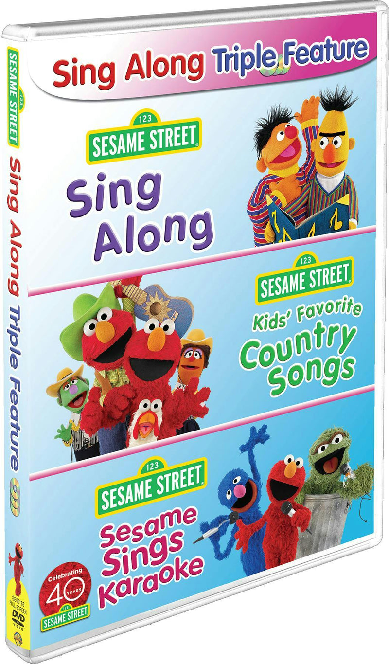 Sesame Street: Sing Along Triple Feature (Sing Along / Kids' Favorite Country Songs / Sesame Sings Karaoke) [DVD]