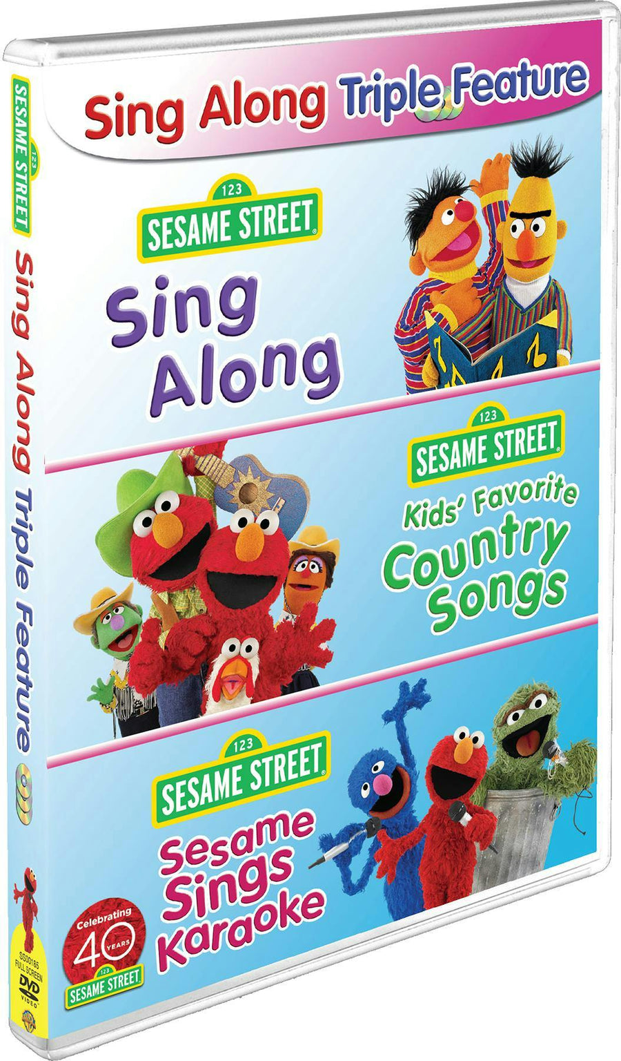 Sesame Street: Sing Along Triple Feature (Sing Along / Kids' Favorite Country Songs / Sesame Sings Karaoke) [DVD]