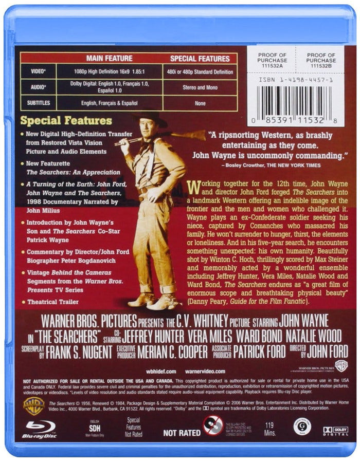 The Searchers [Blu-ray]