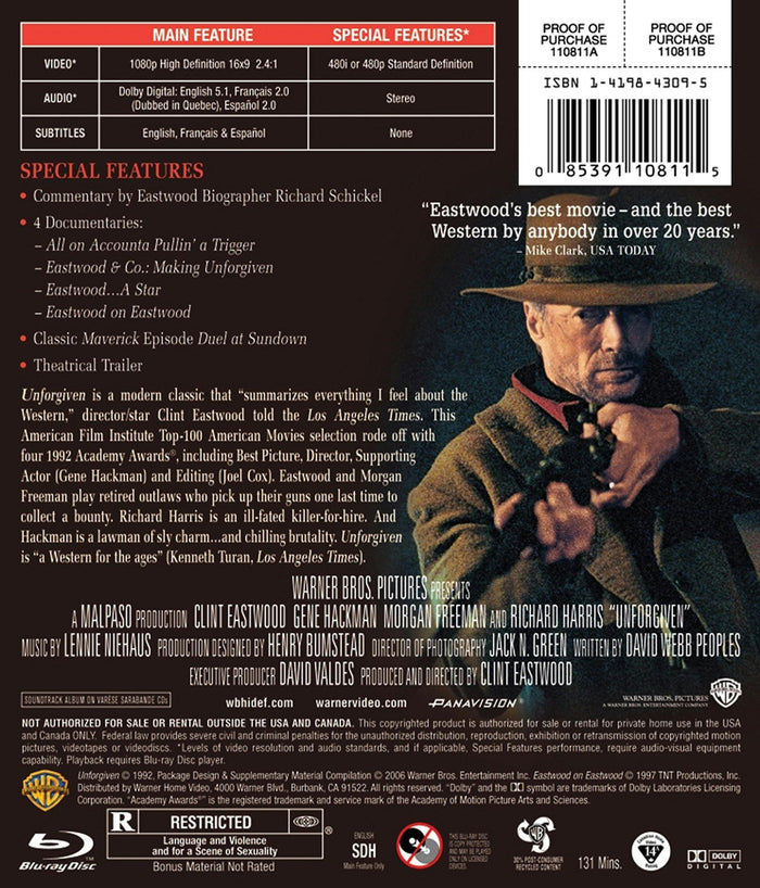 Unforgiven [Blu-ray]