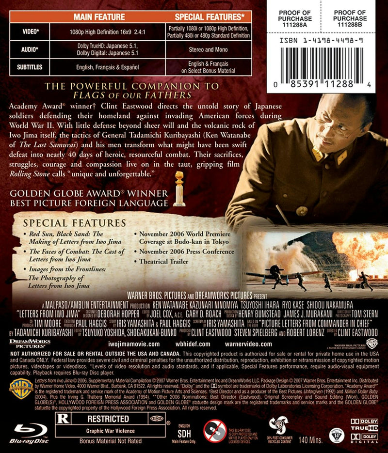 Letters From Iwo Jima [Blu-ray]