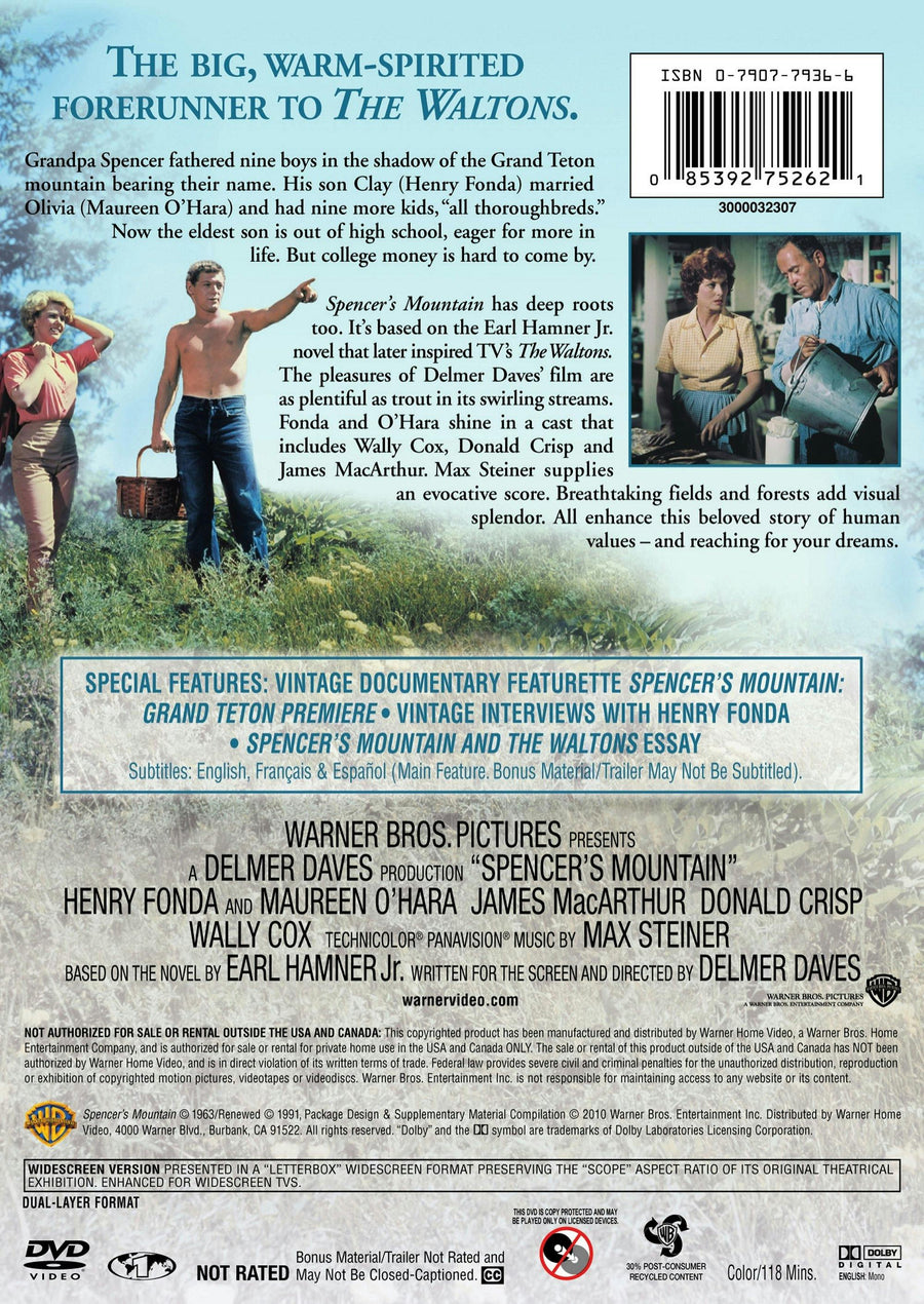 Spencer's Mountain [DVD]