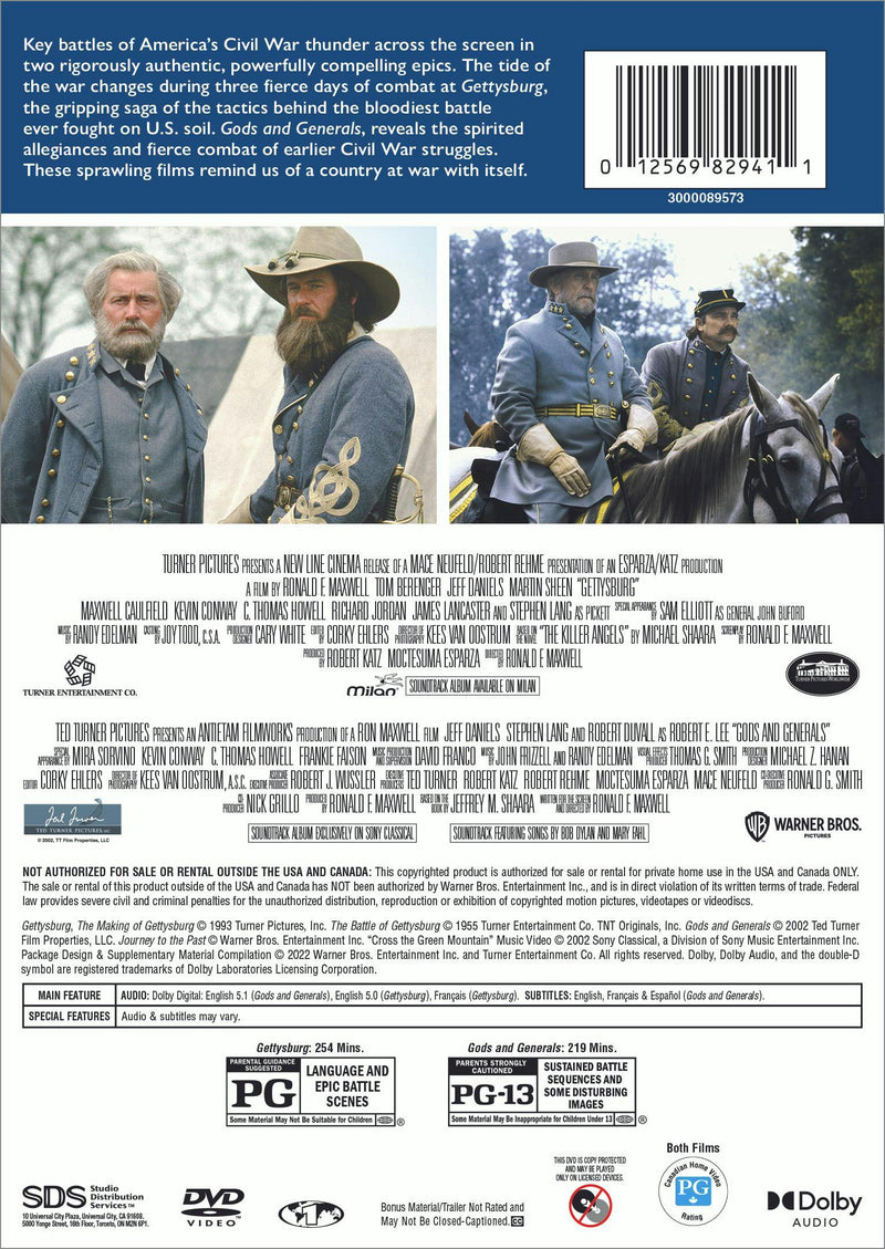 Gettysburg/Gods & Generals (DVD Double Feature) [DVD]