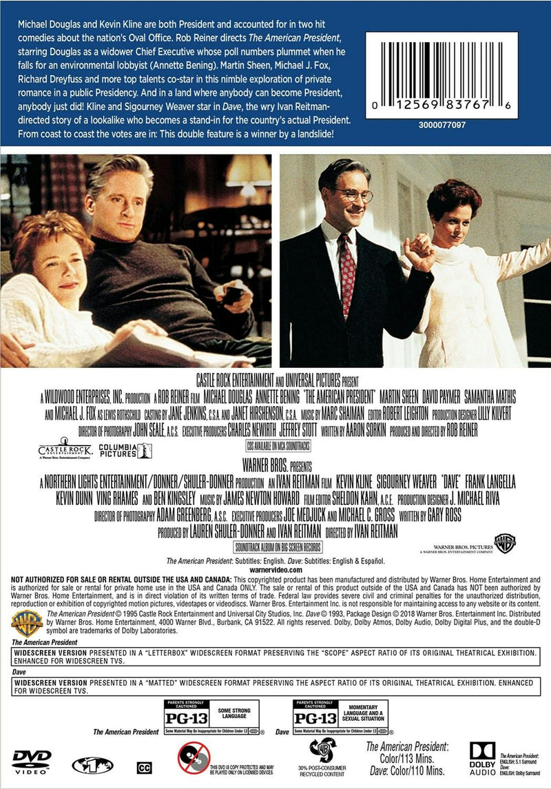 The American President/Dave (DVD Double Feature) [DVD]
