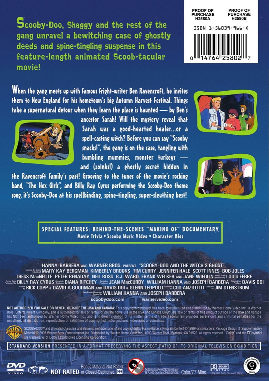 Scooby-Doo: Scooby-Doo and the Witch's Ghost [DVD]