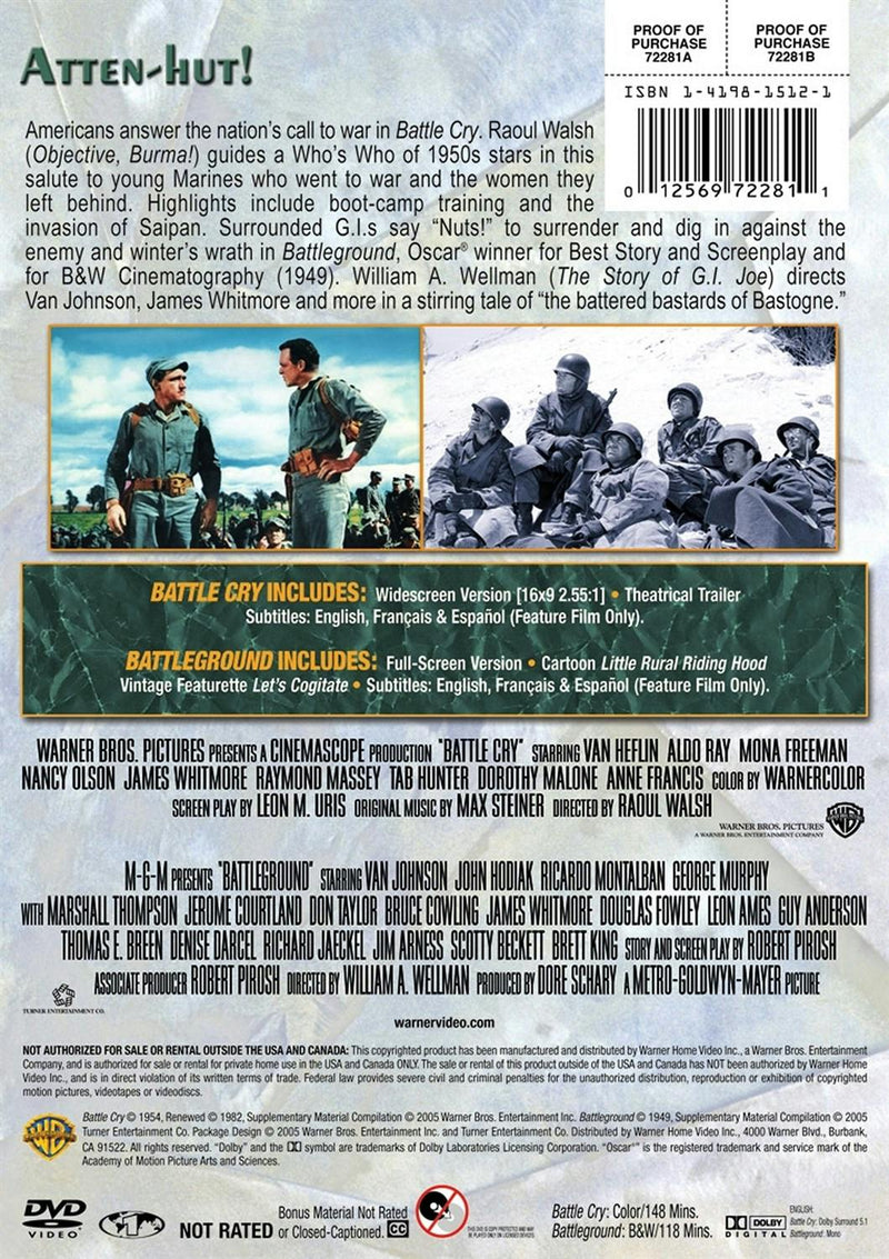 Battle Cry/Battleground (DVD Double Feature) [DVD]