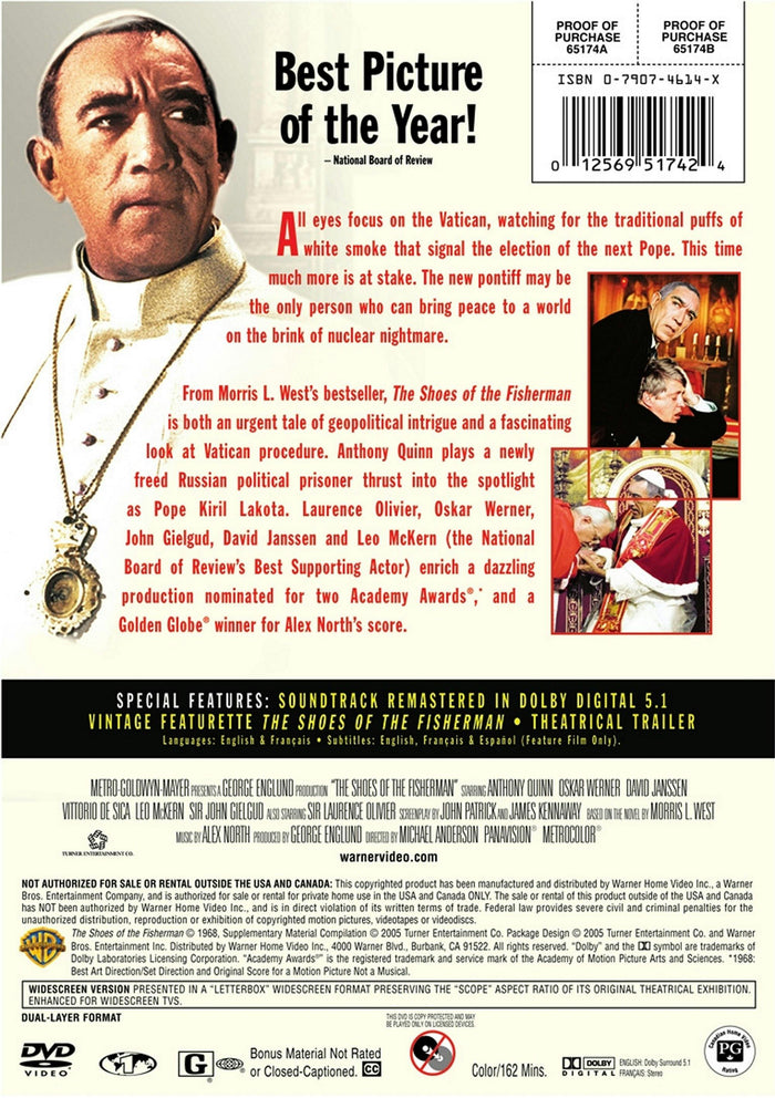 The Shoes Of The Fisherman [DVD]