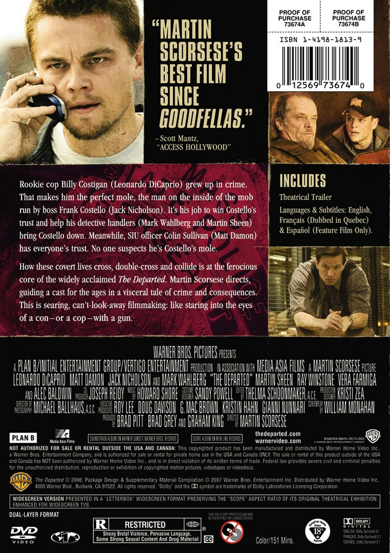 The Departed (Widescreen) [DVD]
