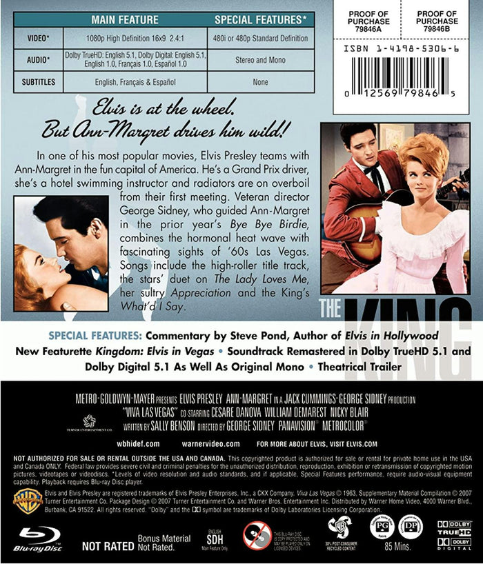 Viva Las Vegas [Blu-Ray]