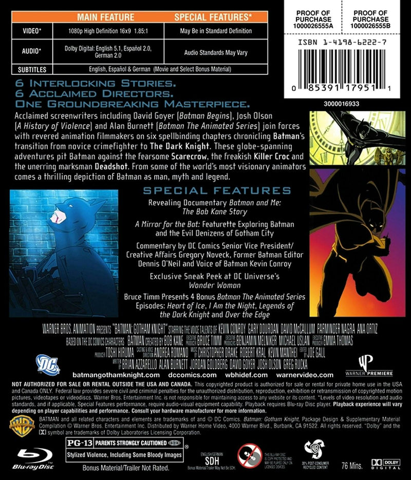 Batman: Gotham Knight [Blu-ray]