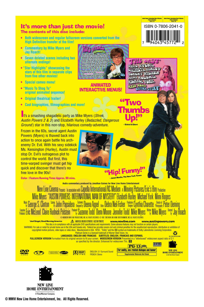 Austin Powers: International Man of Mystery (DVD Platinum Series) [DVD]