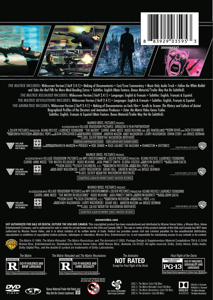 The Matrix Collection (Box Set) [DVD]