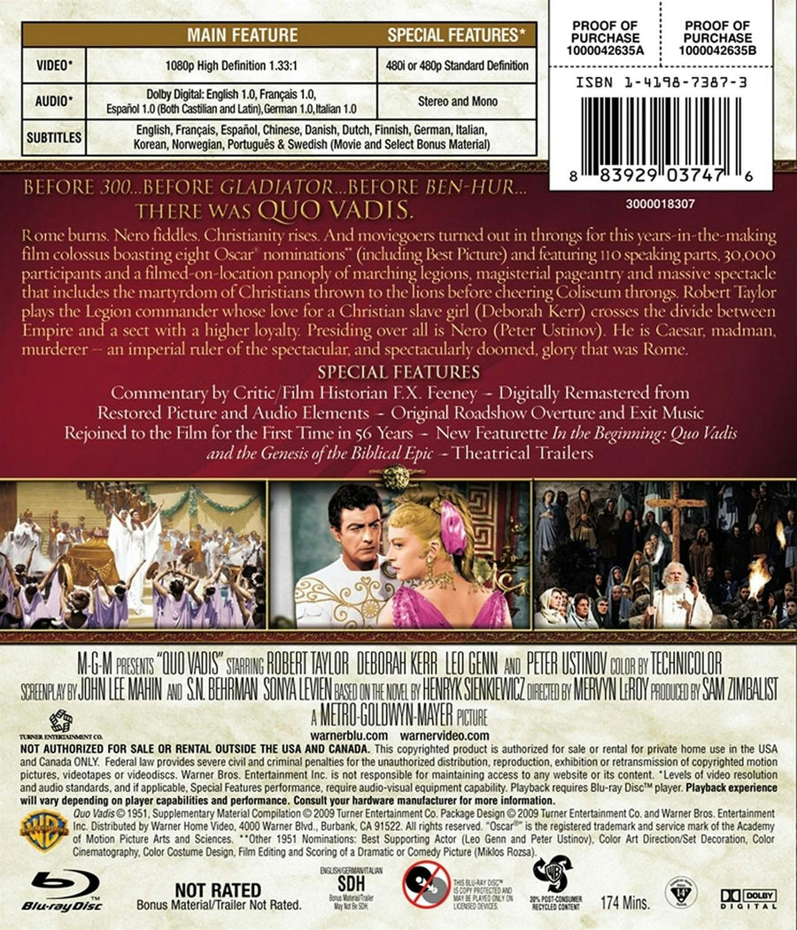 Quo Vadis [Blu-ray]