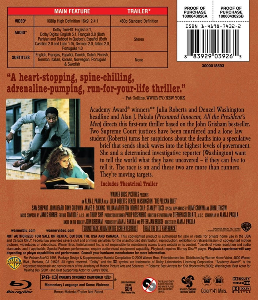 The Pelican Brief [Blu-ray]