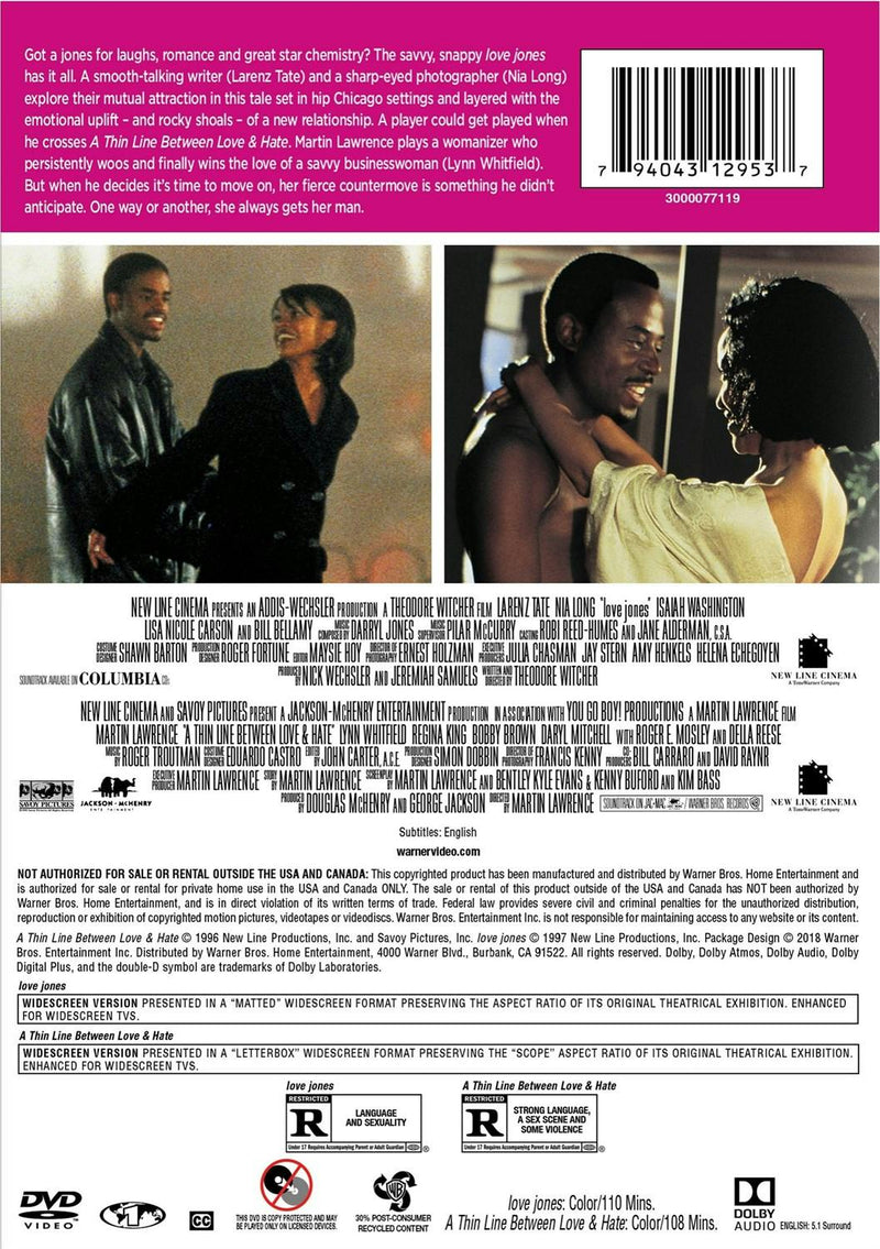 Love Jones/Thin Line Between Love and Hate (DVD Double Feature) [DVD]