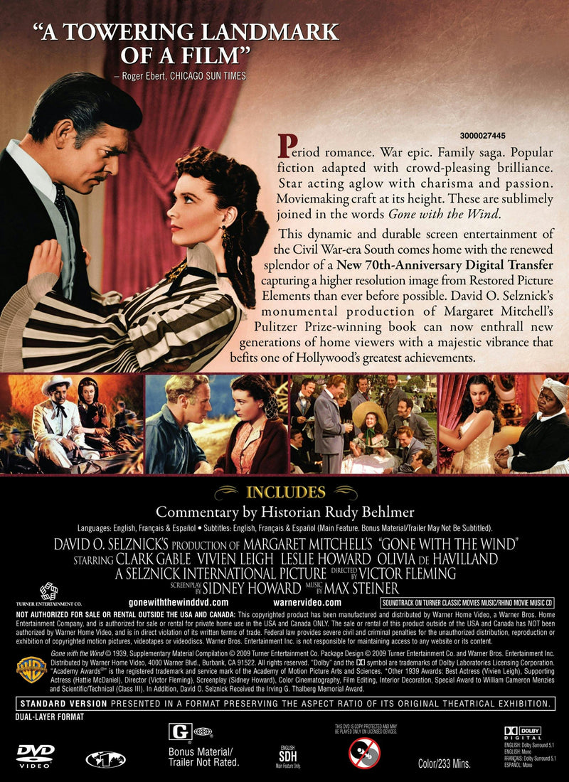 Gone With The Wind [DVD]