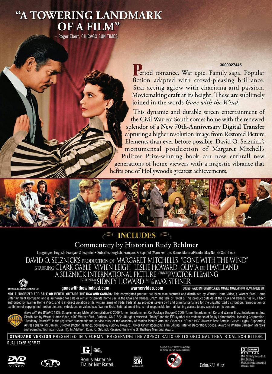 Gone With the Wind (Special Edition) [DVD]