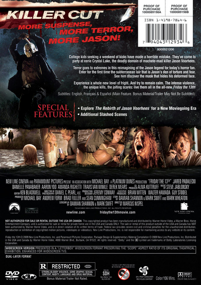 Friday the 13th [DVD]