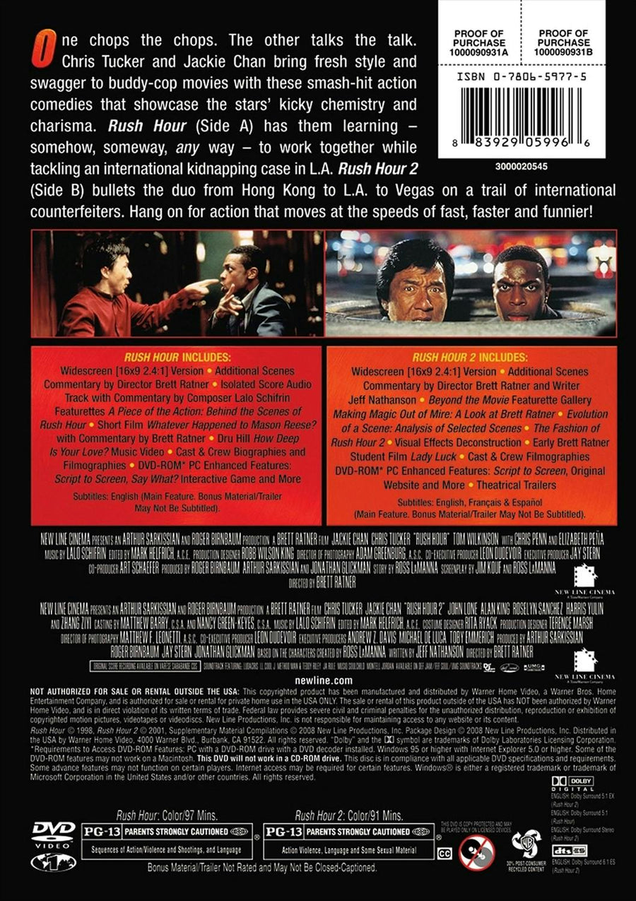 Rush Hour/Rush Hour 2 (DVD New Box Art) [DVD]