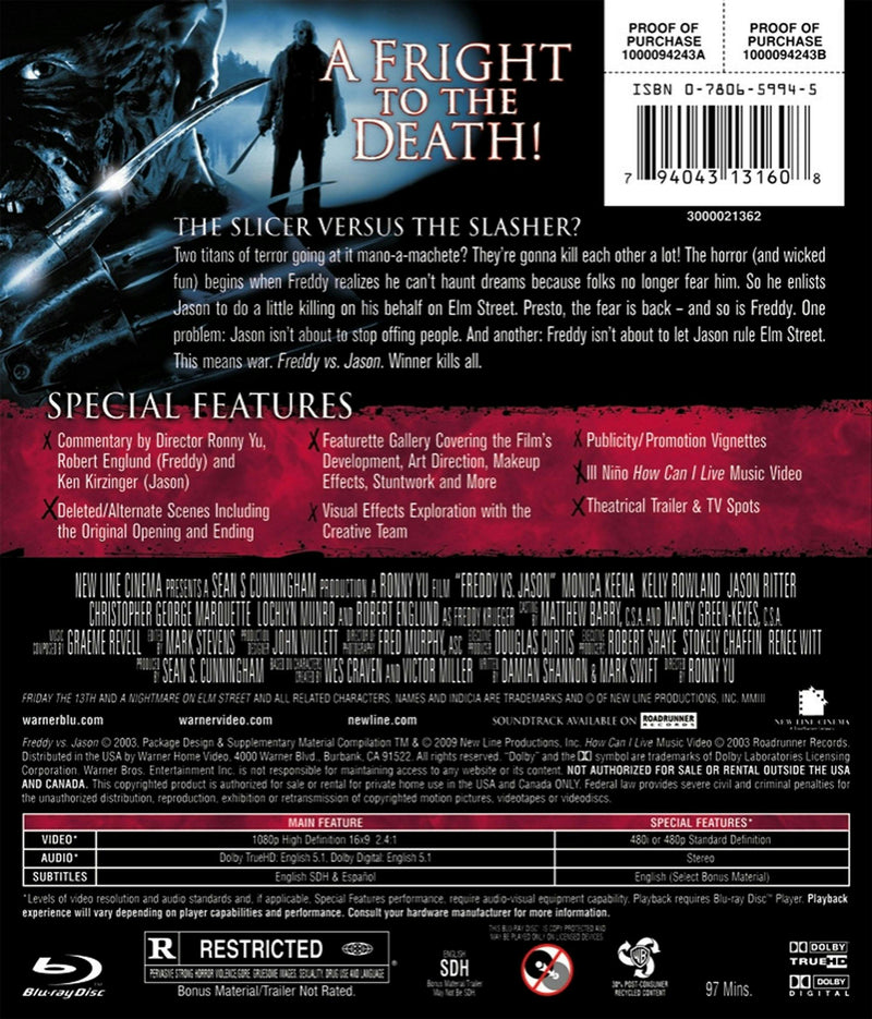 Freddy vs. Jason [Blu-ray]